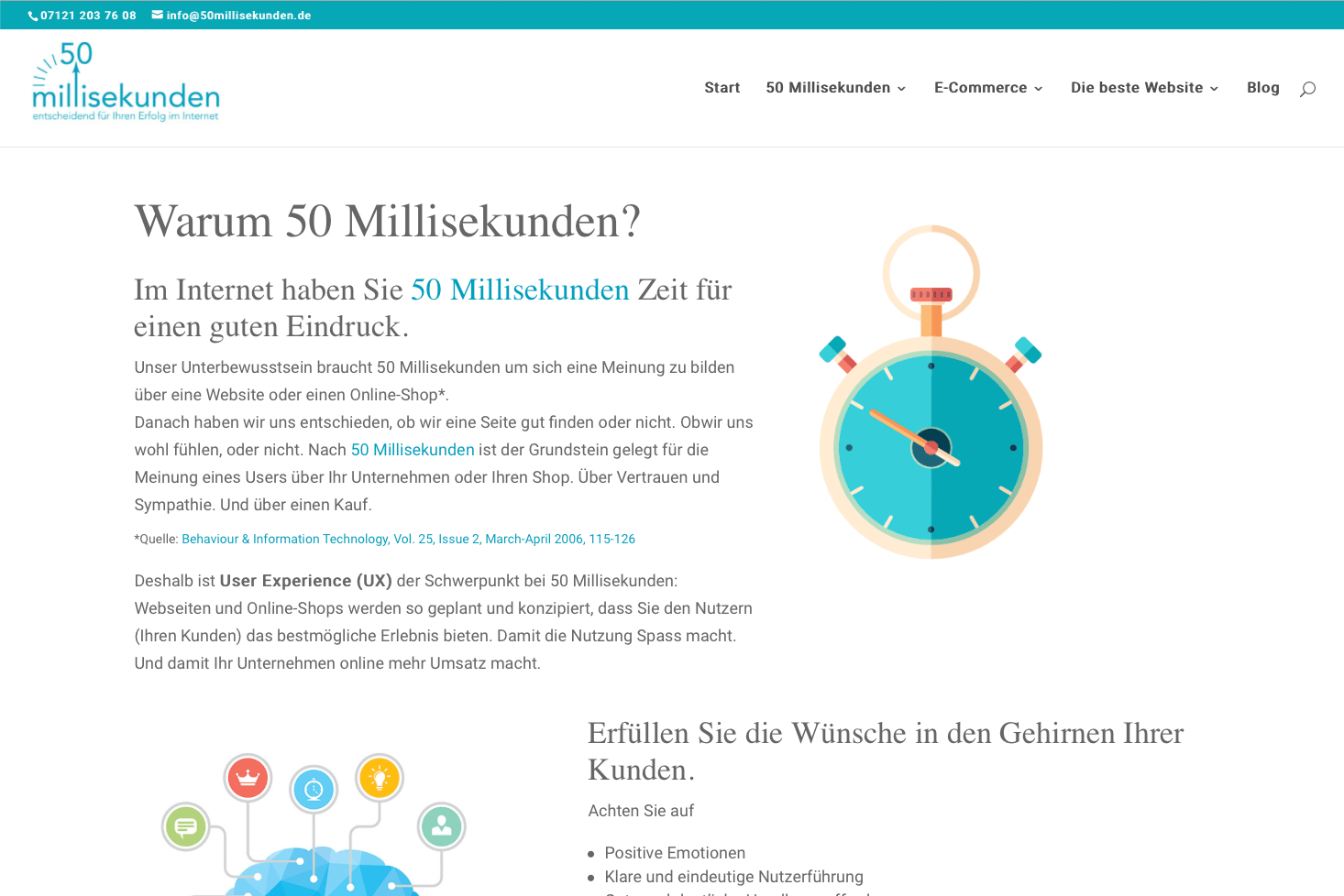 Eine Webseite von 50 Millisekunden mit Ersatzschriftarten