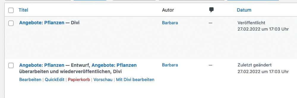 Erstellen einer neuen Überarbeitungsversion mit Yoast "Überarbeiten und weiderveröffentlichen" Duplicate Post Screenshot zum Erstellen einer neuen Überarbeitungsversion mit Yoast "Überarbeiten und weiderveröffentlichen" Duplicate Post